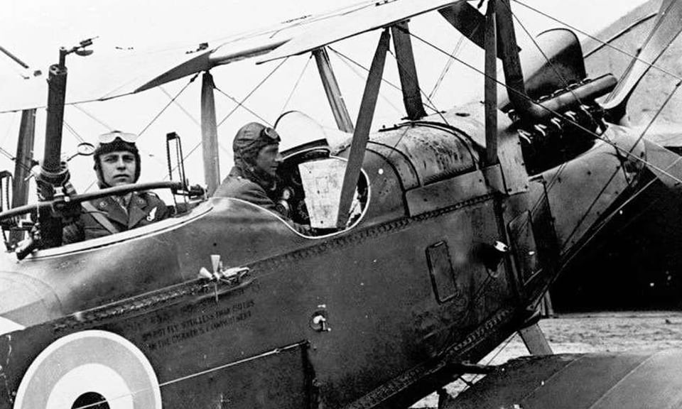 Piloten im Ersten Weltkrieg.