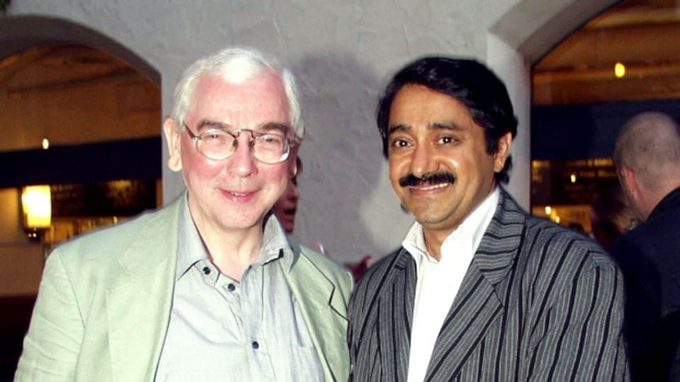 Filmer und Künstler: Mathew Kuzhippallil (r.), hier mit Regisseur Terence Davies.