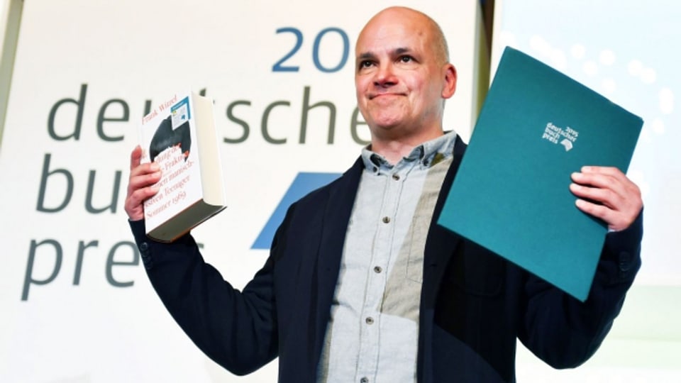Frank Witzel bei der Preisverleihung des Deutschen Buchpreises.