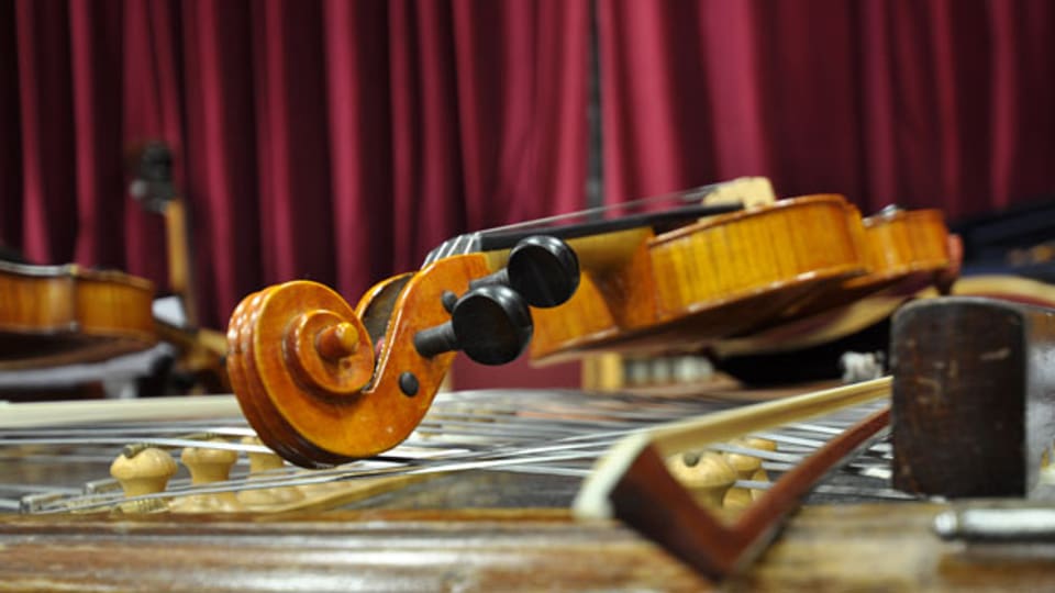Die Geige, das Instrument der Nachwuchshoffnung Sergey Khachatryan.