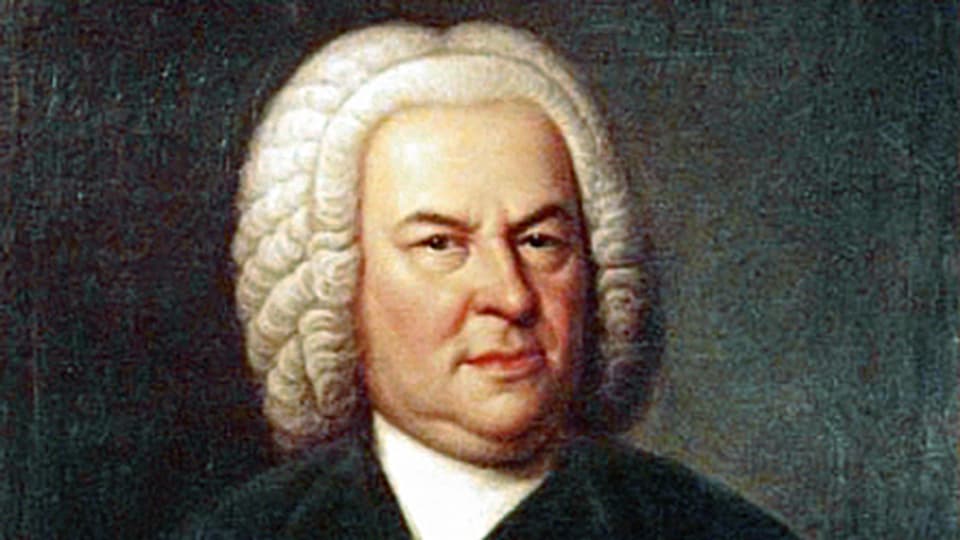 Johann Sebastian Bach, porträtiert als 61-Jähriger.