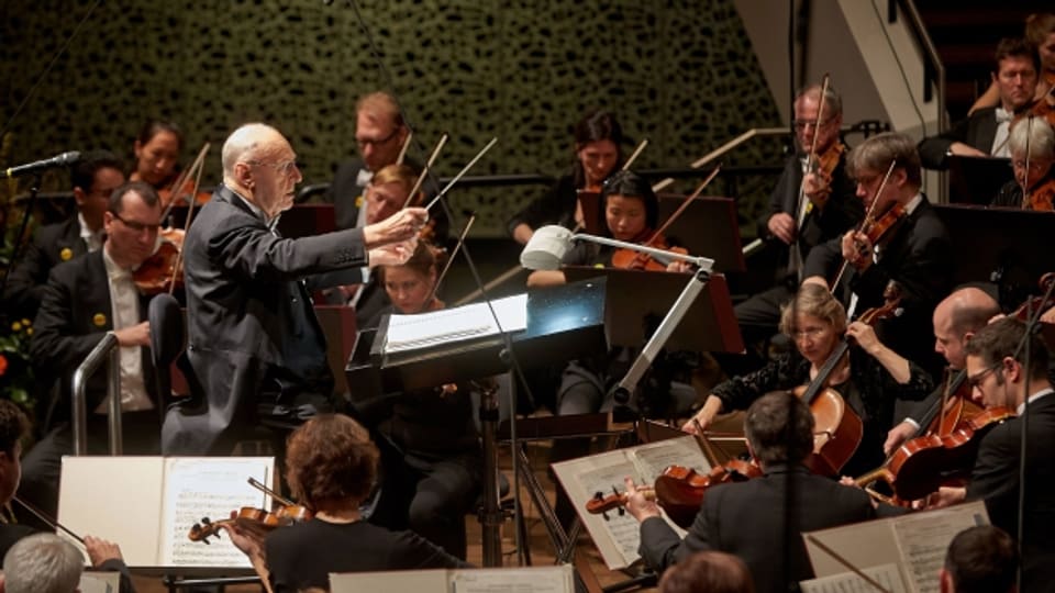 Das SWR Sinfonieorchester Baden-Baden während eines Auftritts.