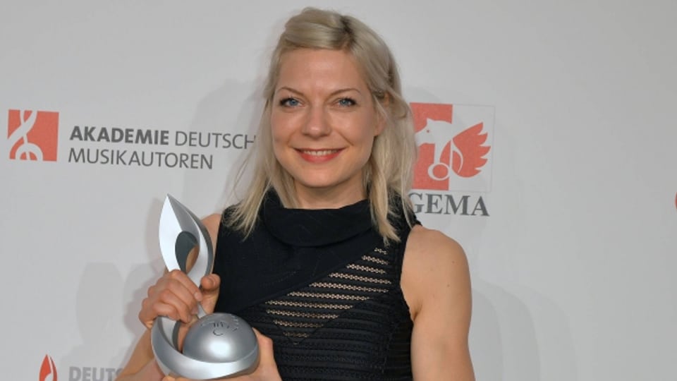 Brigitta Muntendorf bei der Verleihung des Deutschen Musikautorenpreises 2017