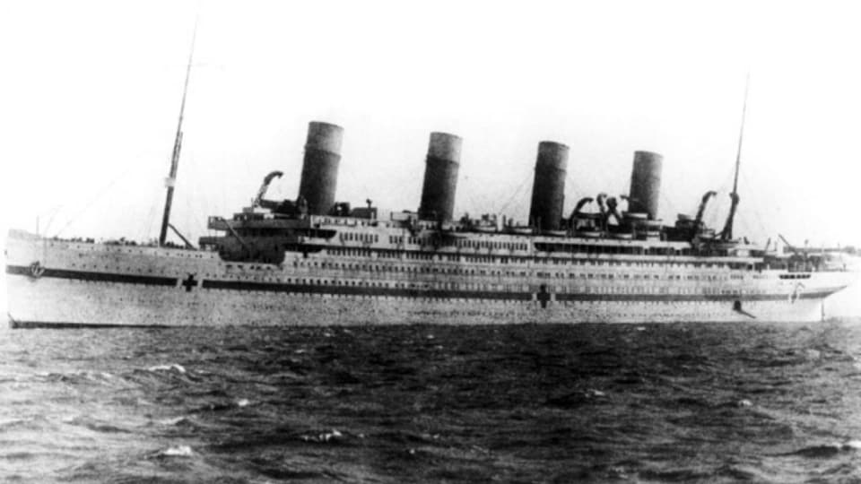 Die «Britannic» sank im Ersten Weltkrieg.