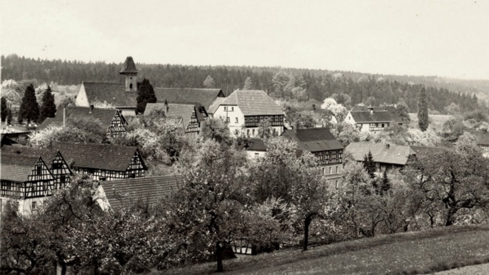 Das Dorf Tautenhain im Thüringer Holzland.