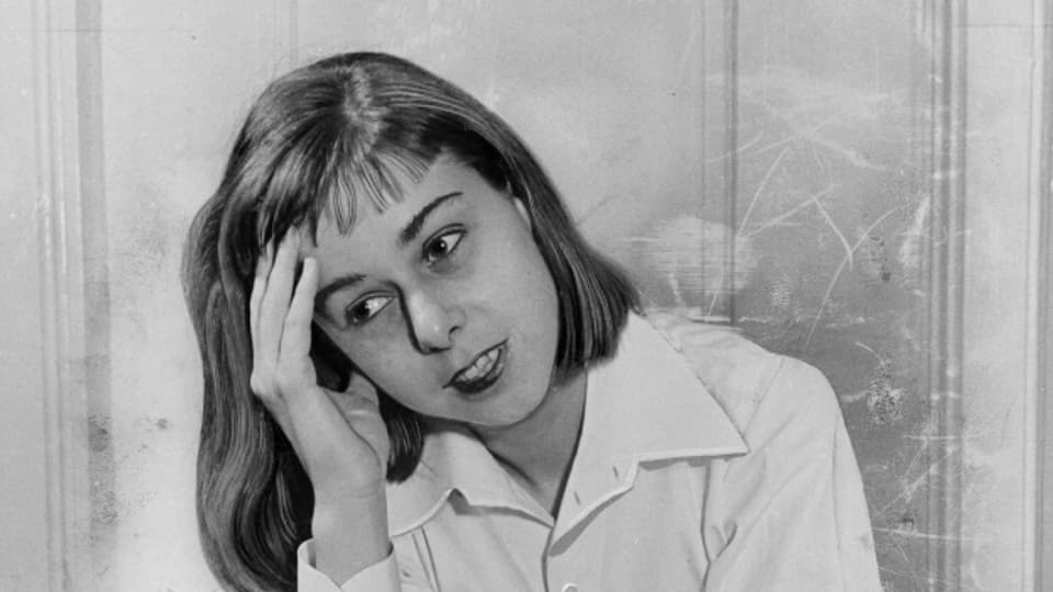 Die Schriftstellerin Carson McCullers 1955