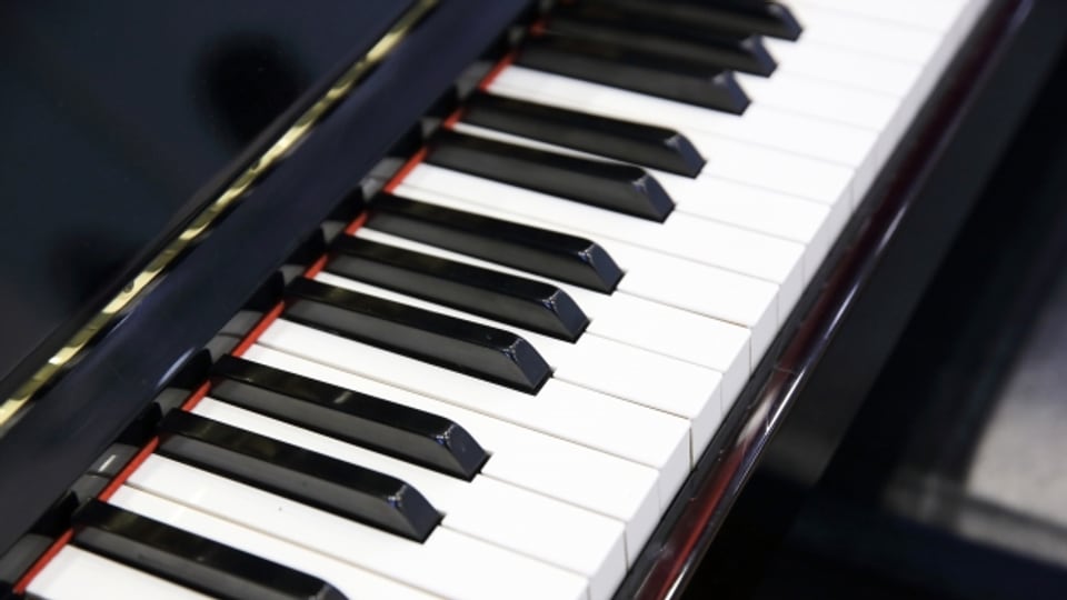 Eine Klavier-Tastatur