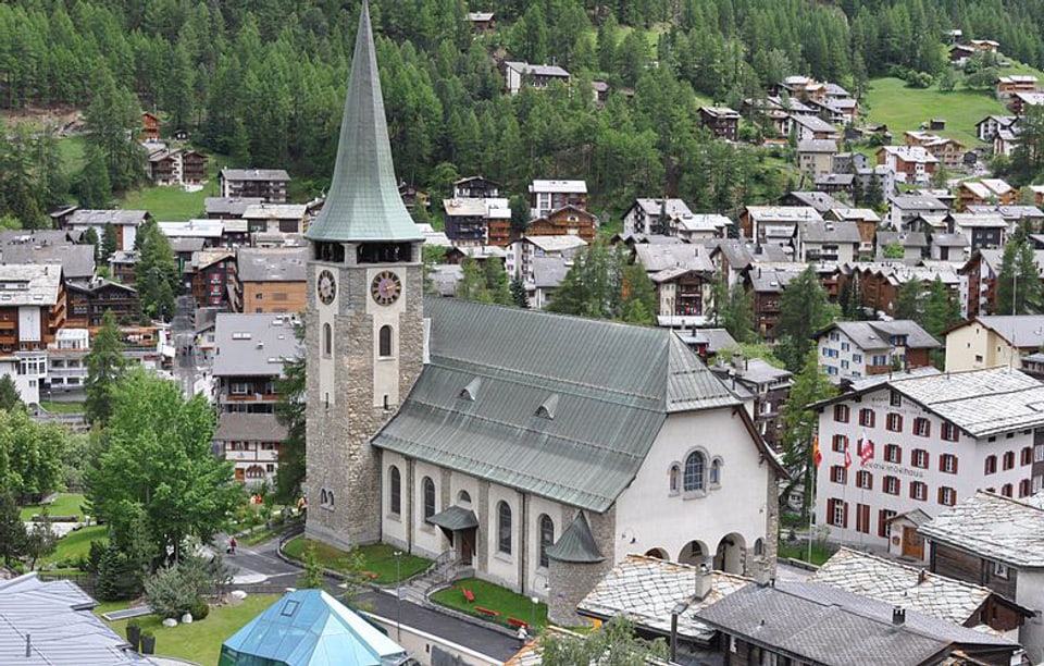 Pfarrkirche St. Mauritius Zermatt.