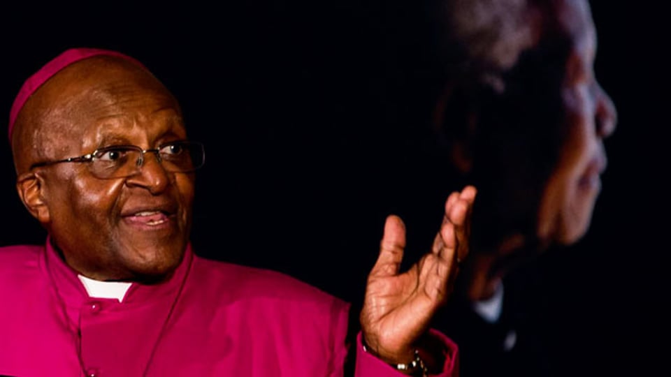 Auch dank ihm ist die Revolution friedlich von statten gegangen: Desmond Tutu.