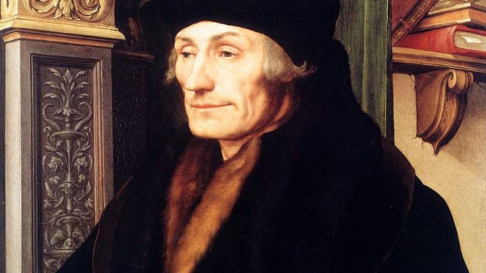 Erasmus wird dieses Jahr gefeiert, da seine Schriften vor 500 Jahren in Basel publiziert wurden.