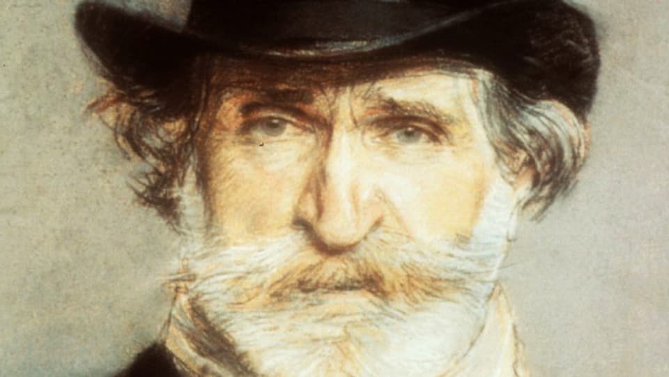 Giuseppe Verdi, gemalt von Giovanni Boldrini.