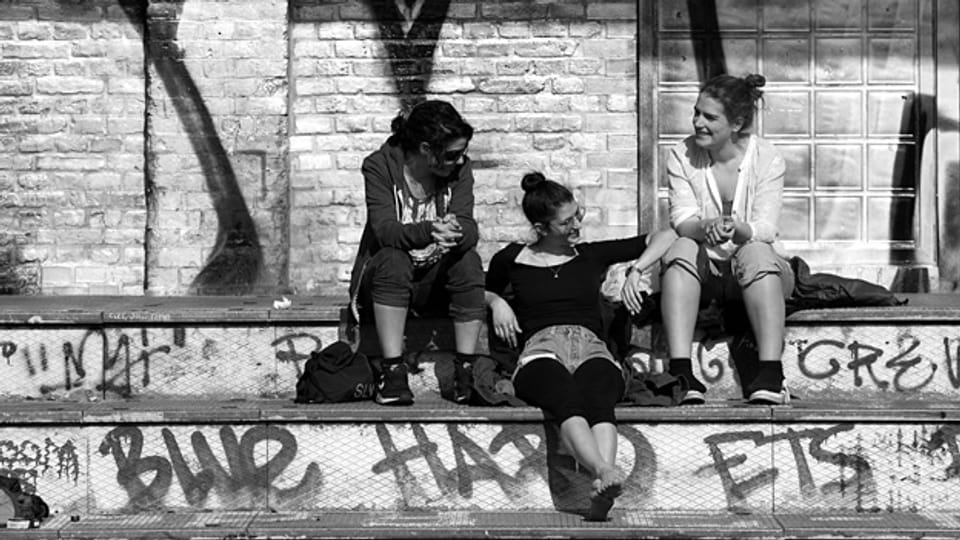 Jugendliche in Berlin Kreuzberg.