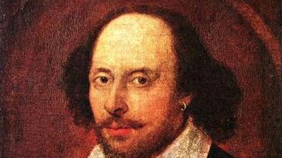 Porträt von William Shakespeare um 1610.