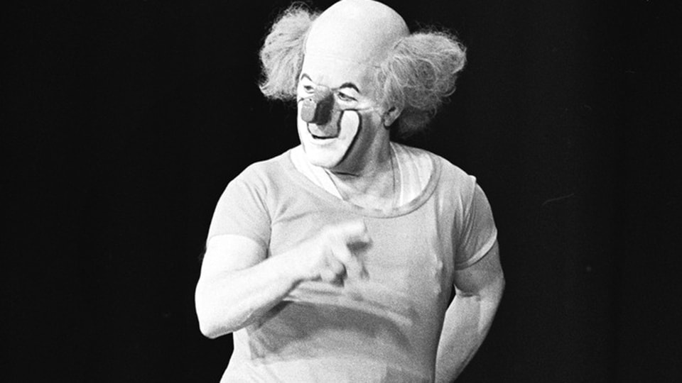 Der Clown Charlie Rivel im Dezember 1972 in Zürich.