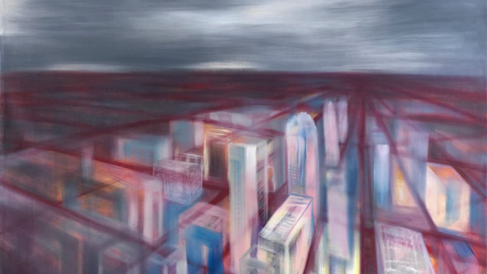 Das Bild «Stadt» von Miriam Cahn, Öl auf Leinwand (Dezember 2014)