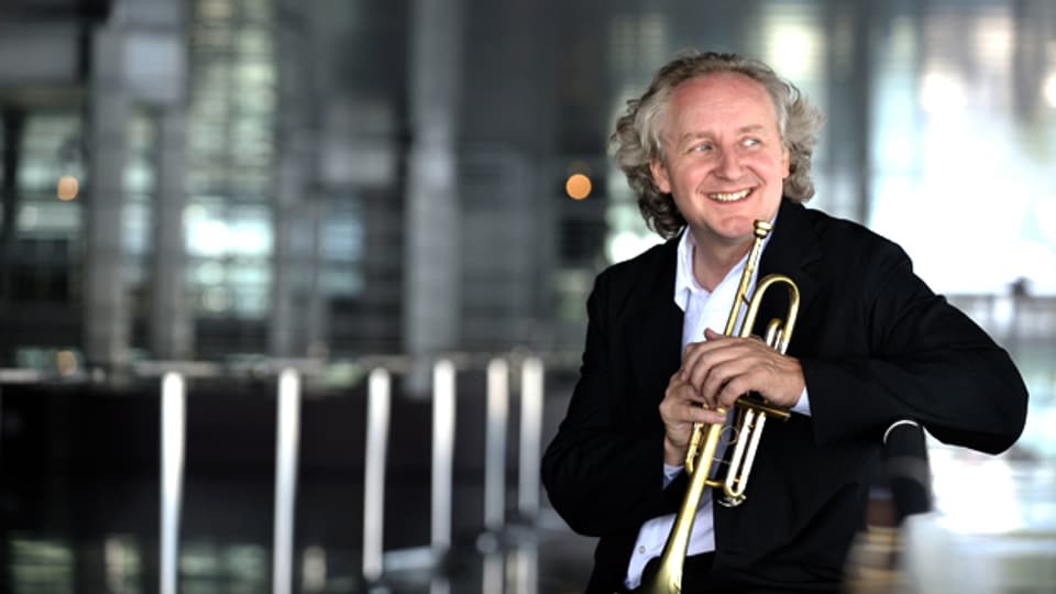 Der Trompeter Reinhold Friedrich mit seinem Brass Ensemble des Lucerne Festival Orchestras zum Konzert.