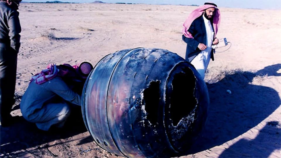 Trümmer von oben: 2001 stürzte ein 70 Kilogramm schweres Teil einer amerikanischen Delta-2-Oberstufe in Saudi Arabien ab.