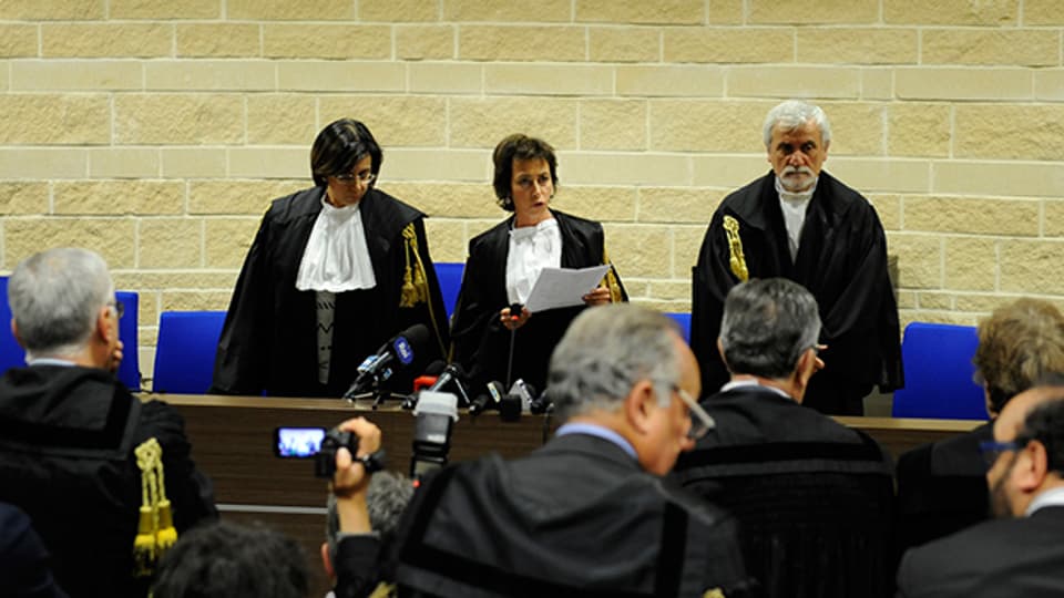 Das Gericht in L'Aquila sprach die angeklagten Wissenschaftler in zweiter Instanz frei.