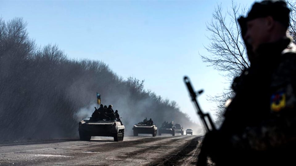 Truppen in der Ukraine, Februar 2015.