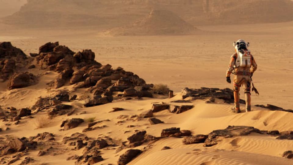 Matt Damon, einsam auf dem Mars (Szene aus «The Martian»).