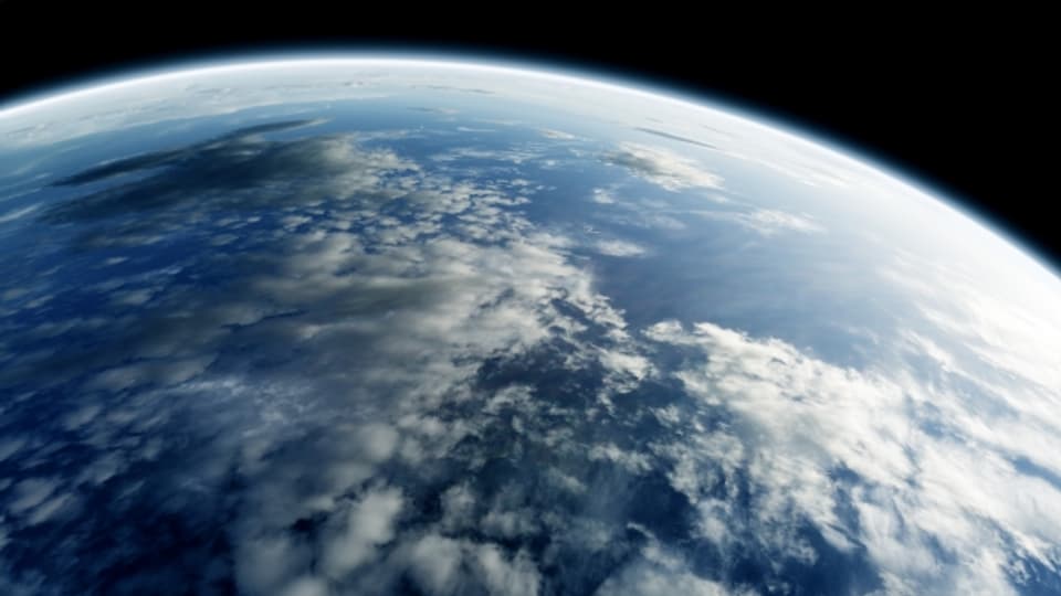 Die Erde aus dem Weltall fotografiert