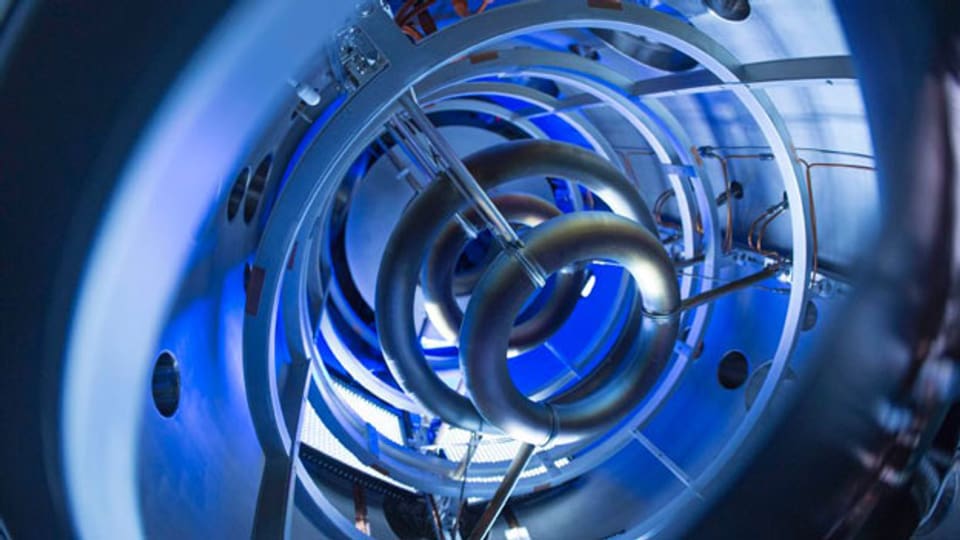 Magnetspulen im Inneren des «Compact Fusion Reactor» von Lockheed Martin.