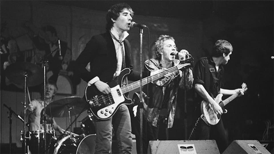 Paul Cook, Glen Matlock, Johnny Rotten und Steve Jones: The Sex Pistols 1977 in Amsterdam