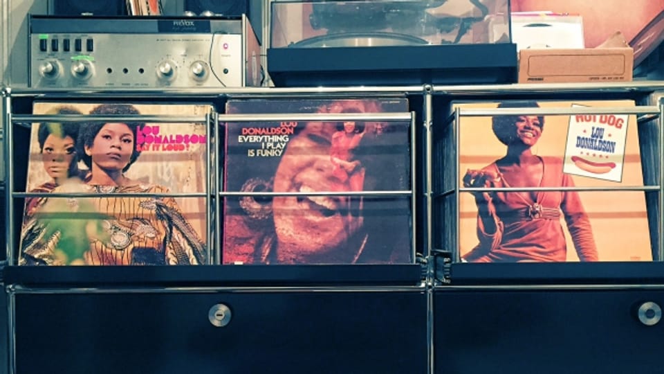 Lou Donaldson Platten in DJ Pesas Sammlung.