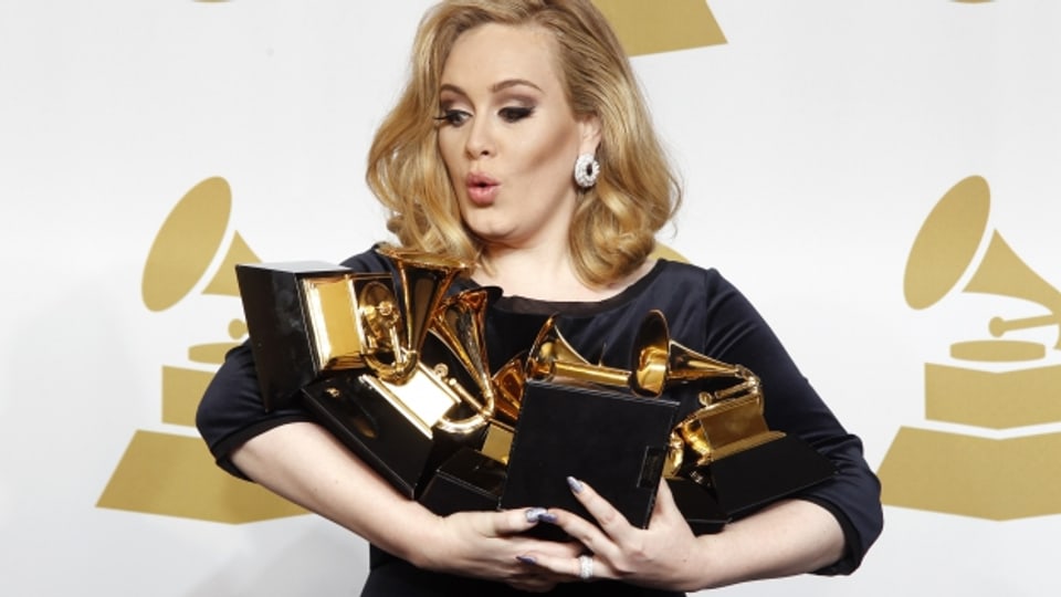 Die britische Pop-Sängerin Adele - Die grosse Abräumerin bei den Grammy Awards