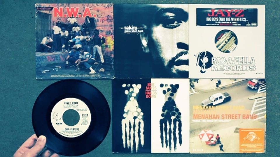 Rap und Samples aus drei Jahrzehnten: N.W.A. sampelten 1987 die Ohio Players, Rakim 1997 Bob James und Jay Z 2007 die Menahan Street Band.