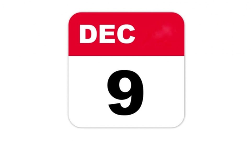 9. Dezember - Das heutige Datum in der Musikgeschichte