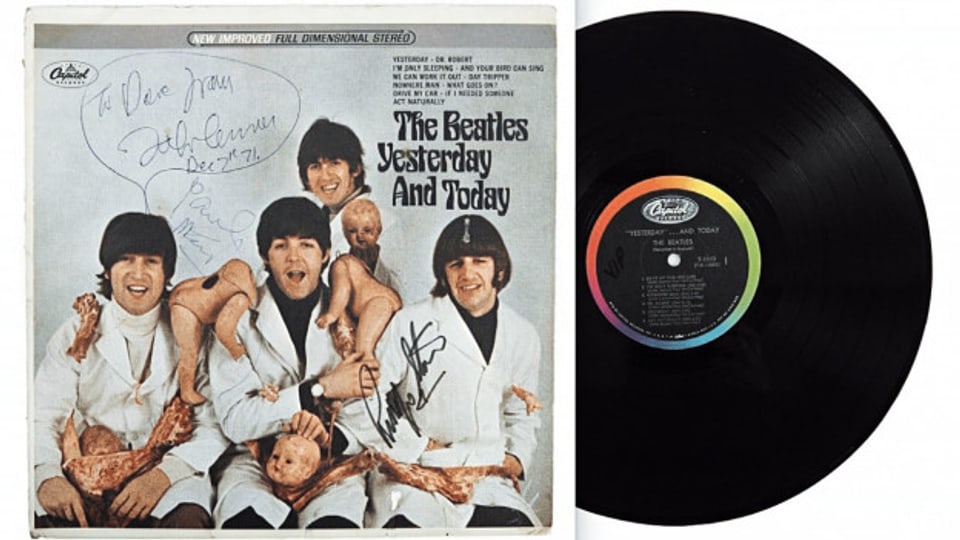 Das legendäre «Butcher»-Cover der Beatles, der «Holy Grail» für Beatles-Sammler und rarer als ein Yoko Ono Fan vor Paul McCartneys Haus.