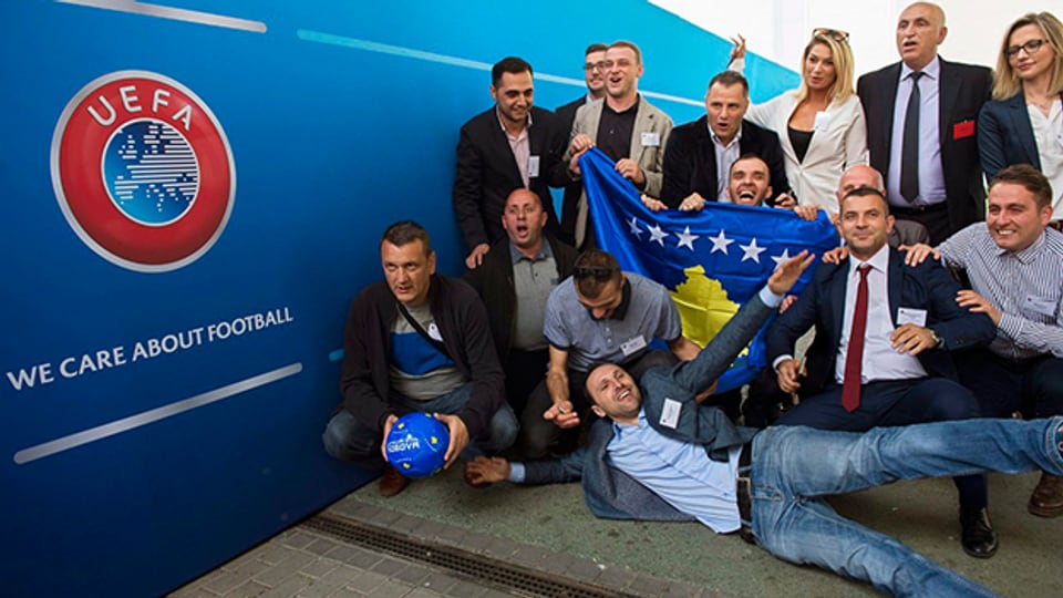 Freude herrscht im Kosovo nach der Aufnahme in die Uefa.