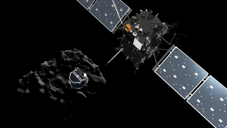 Raumsonde Rosetta mit Lande-Vehikel Philae