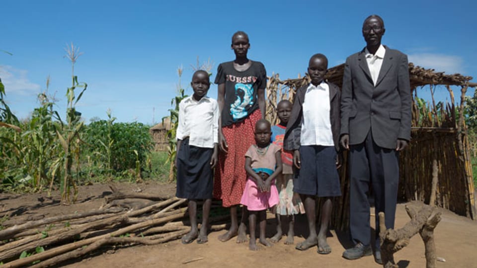 Versuchen seit ihrer Flucht eine Art Alltag zu leben: Die Familie Garang Res.