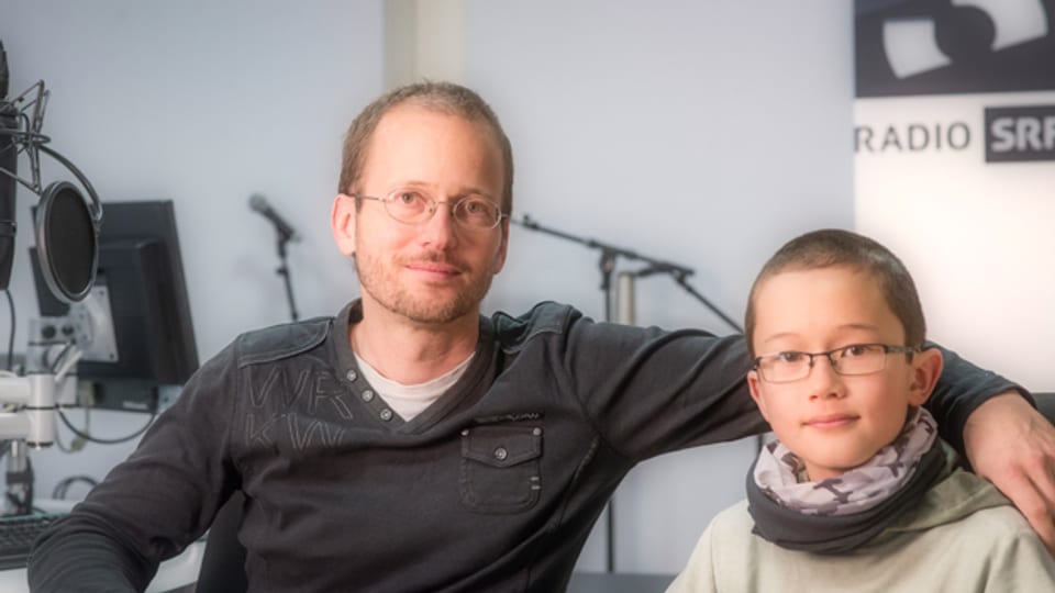 Karsten Blum und sein Sohn Cédric.