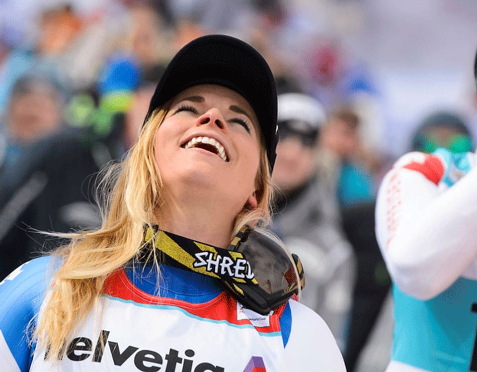 Die Tessinerin Lara Gut kann jubeln: Sie gewinnt vorzeitig den Ski-Weltcup.