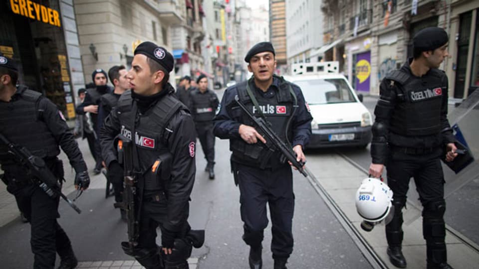 Sicherheitskräfte in Istanbul