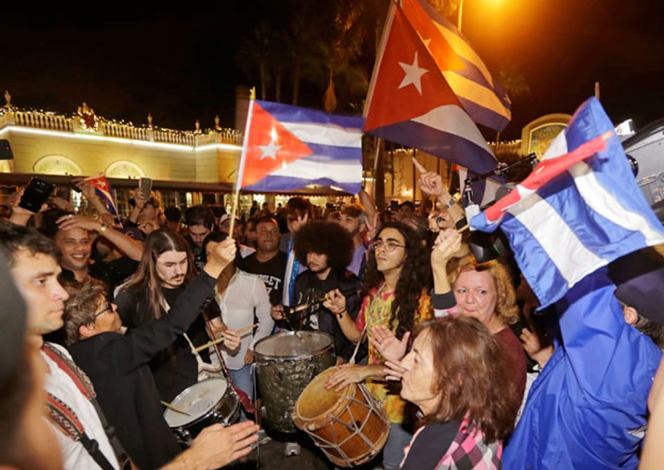 Der Tod Fidel Castros löste bei den Exil-Kubanern in Miami Freude aus.