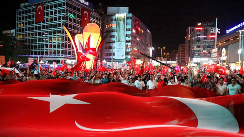 Erdogan-Anhänger in Ankara