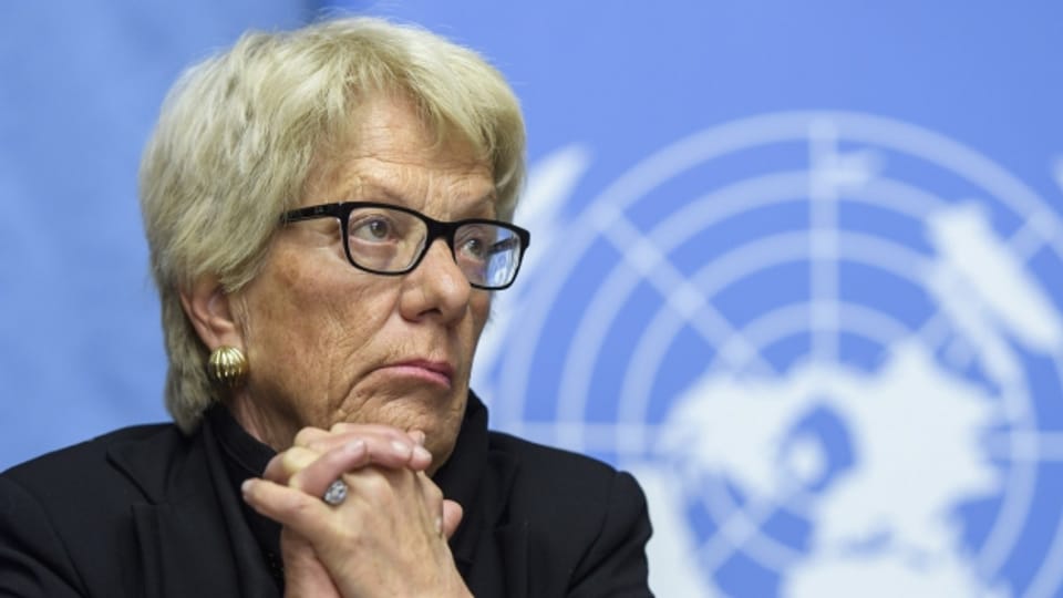 Carla del Ponte will nicht mehr für die syrische Untersuchungskommission arbeiten.