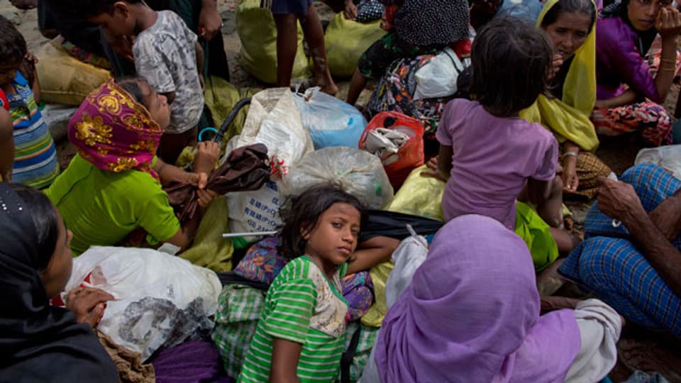 Rohingya auf der Flucht