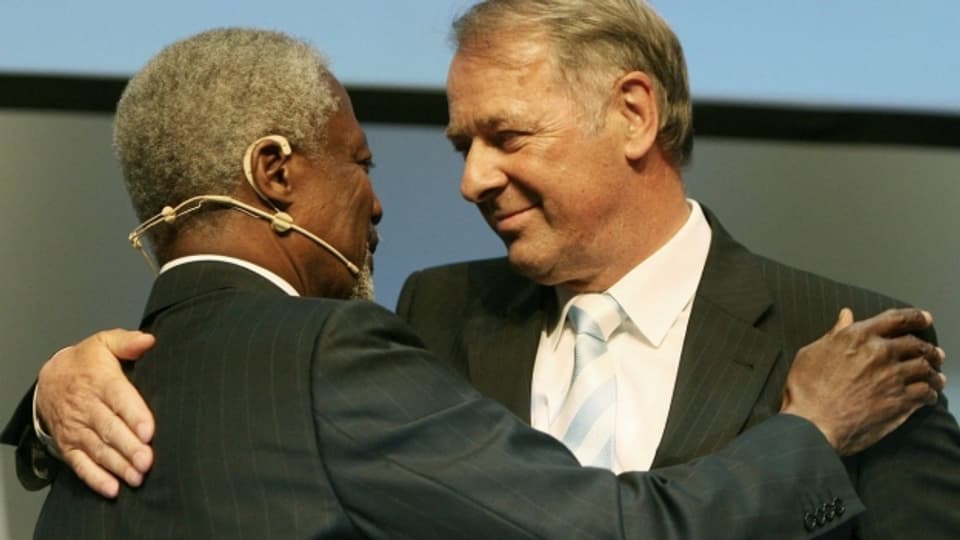 Kofi Annan und Adolf Ogi