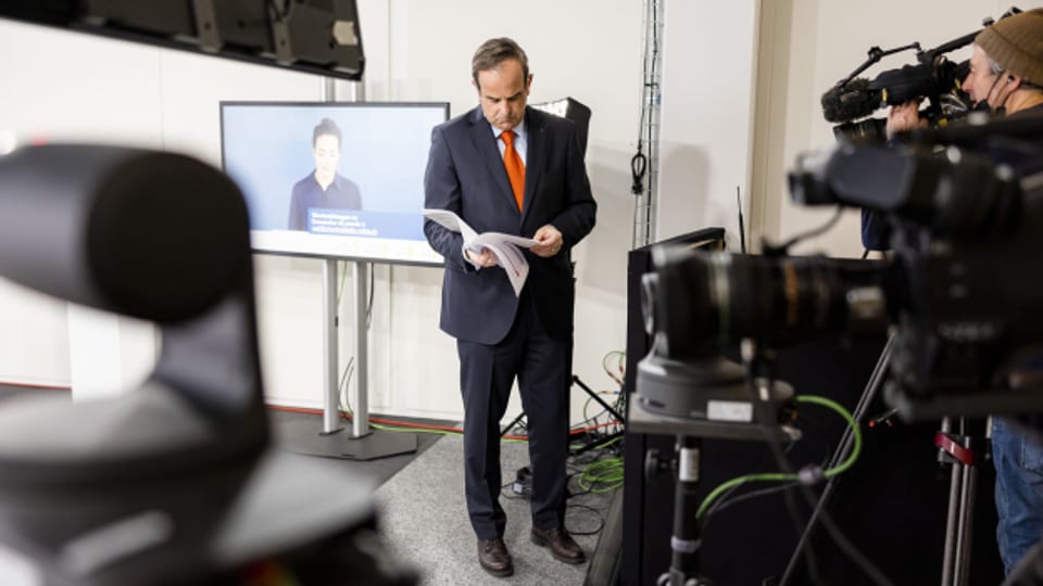 Mitte-Präsident Gerhard Pfister an der Online-Delegiertenversammlung