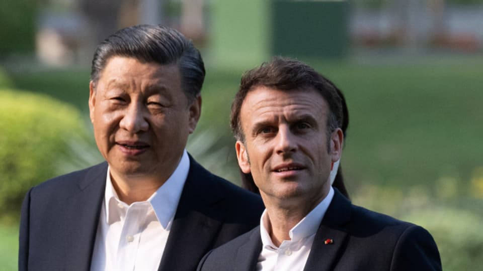 Präsident Macron war auf Staatsbesuch in China und traf auf Präsident Xi Jinping.