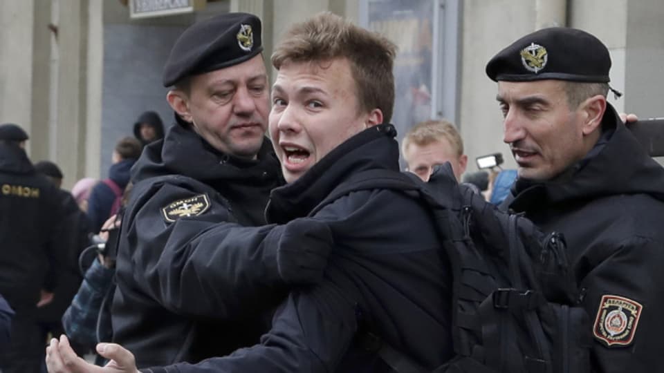 Der Oppositionelle Roman Protassewitsch wurde 2021 in Minsk verhaftet.
