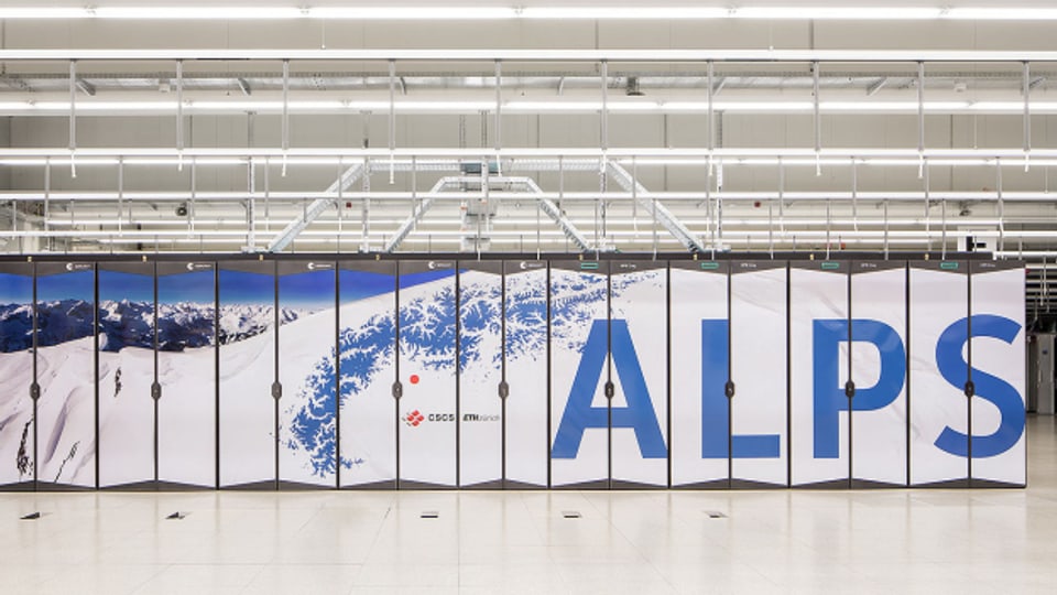 Der neue Supercomputer «Alps».