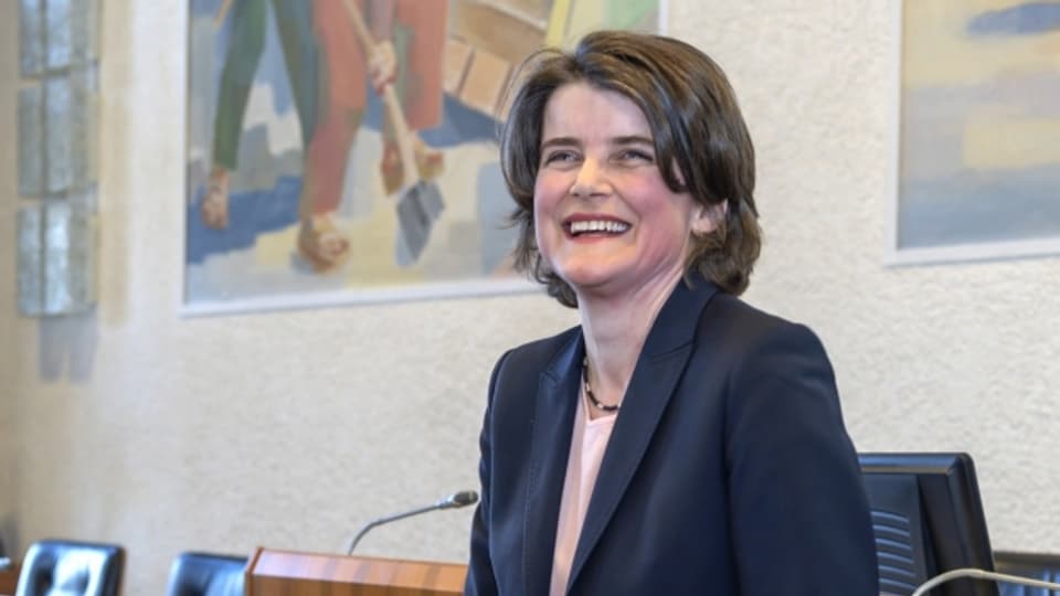 Die neu gewählte SP-Regierungsrätin Kathrin Schweizer.