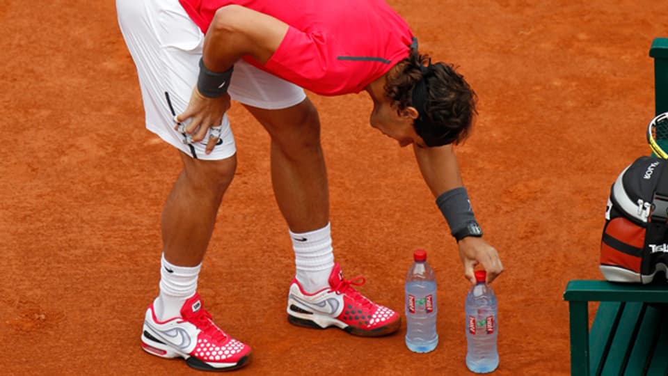 Rafael Nadal und sein Flaschenritual.