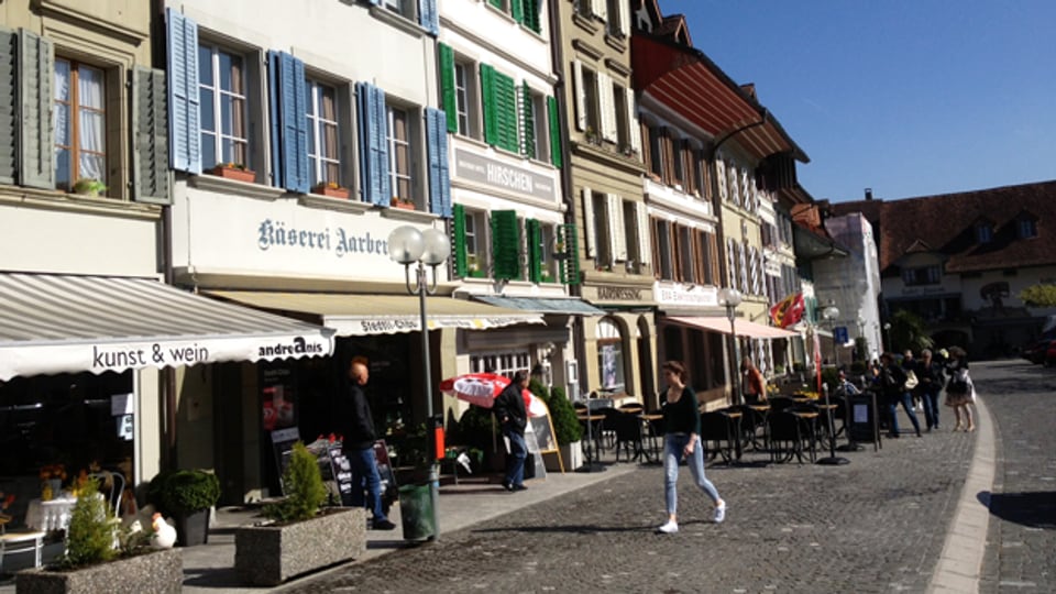 Aarberg BE: Hier ist der Mix aus Restauration und Fachgeschäften in Familienbesitz intakt.